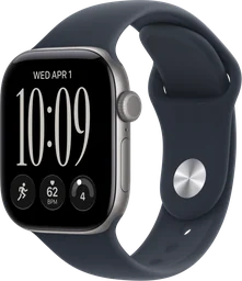 Apple Watch Series 12 42mm Gray Aluminium Navy Blue Sport Band S/M